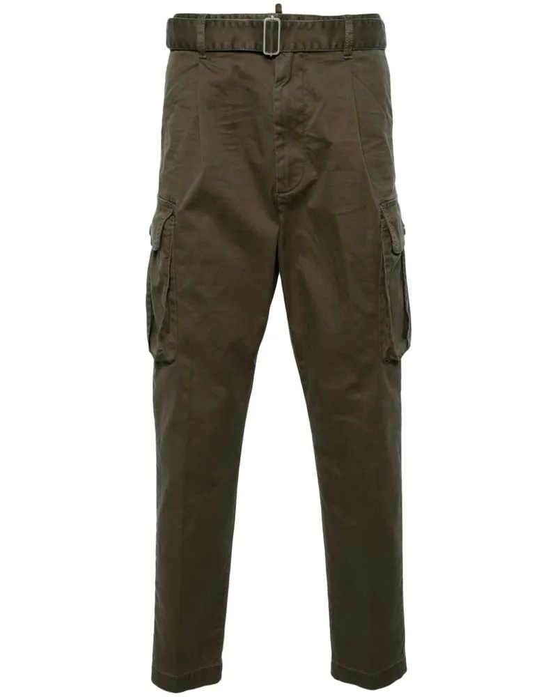 Dsquared2 Cargohose mit Tapered-Bein - Grün Grün