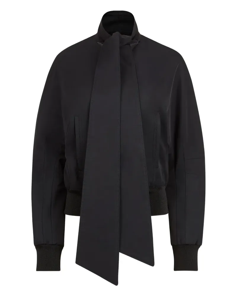 Nina Ricci Bomberjacke mit Schleifenkragen - Schwarz Schwarz