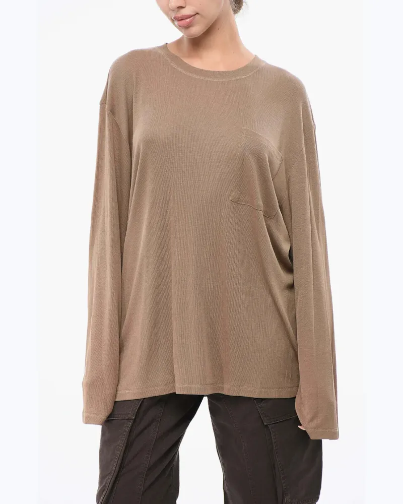 By Malene Birger Fayeh chest-pocket T-shirt - Braun Braun