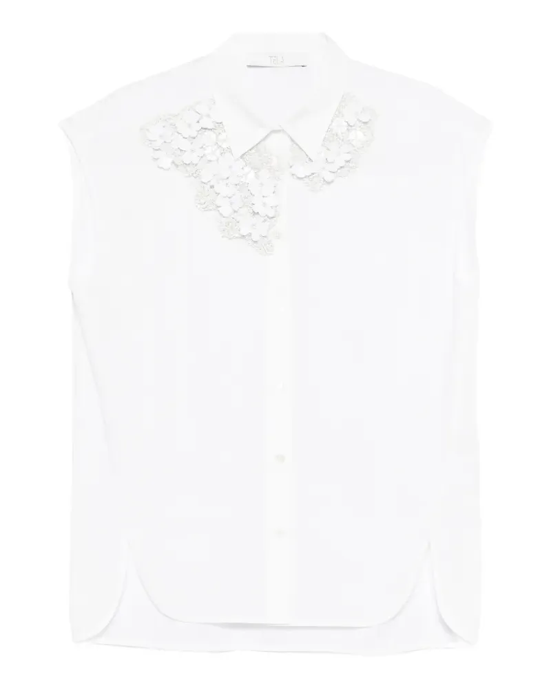TELA Pura floral shirt - Weiß Weiß