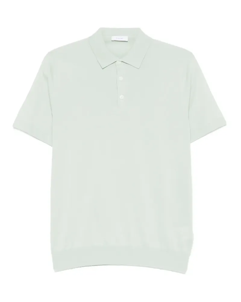 Diktat fine-knit polo shirt - Grün Grün