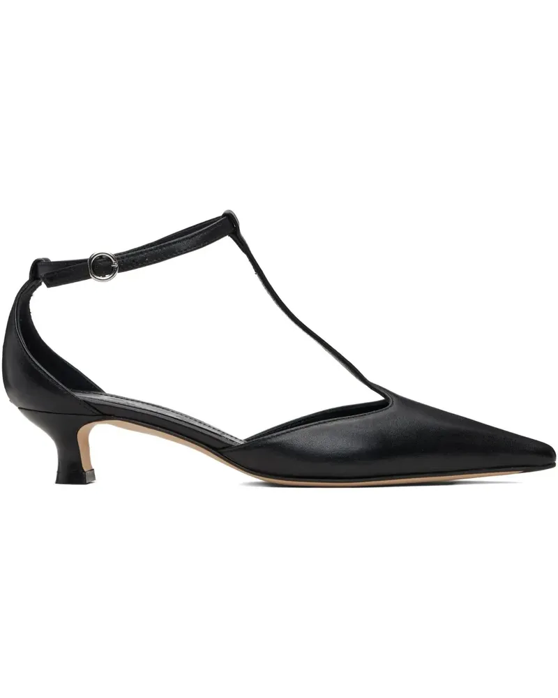 aeyde Pumps mit T-Riemen - Schwarz Schwarz