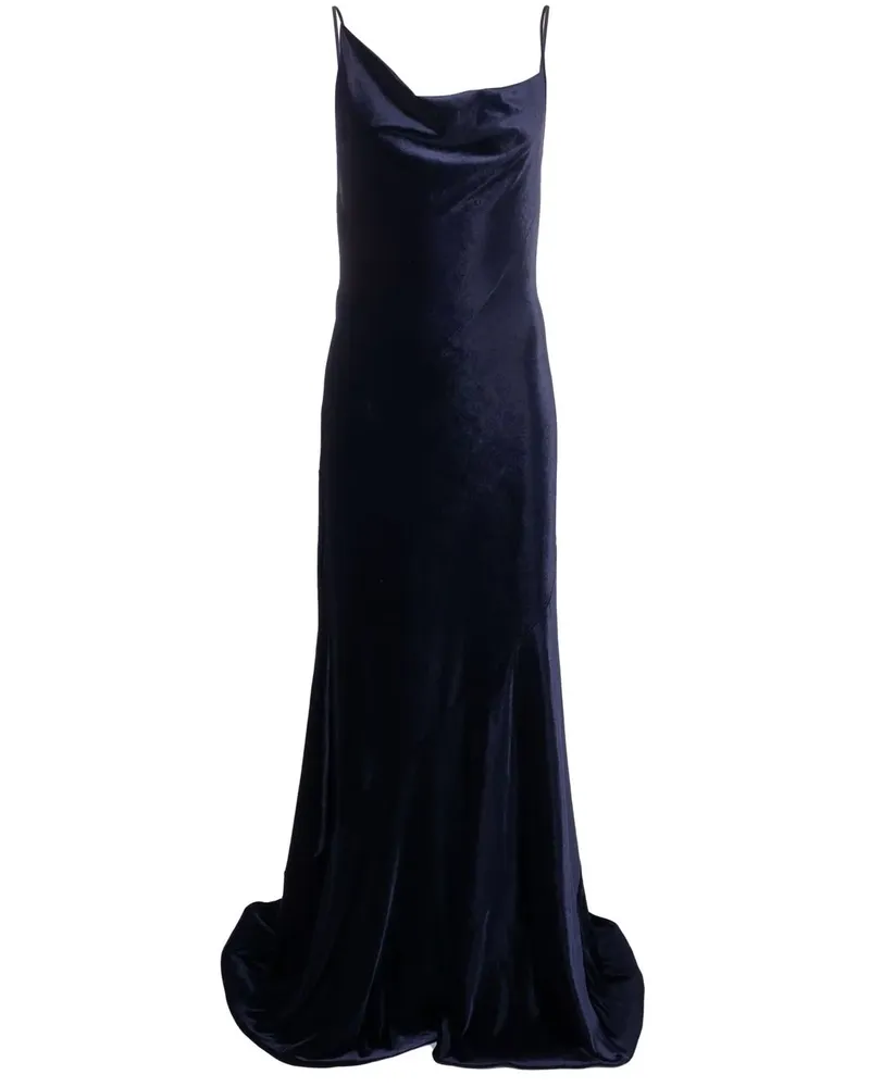Philosophy Di Lorenzo Serafini Ärmelloses Abendkleid - Blau Blau