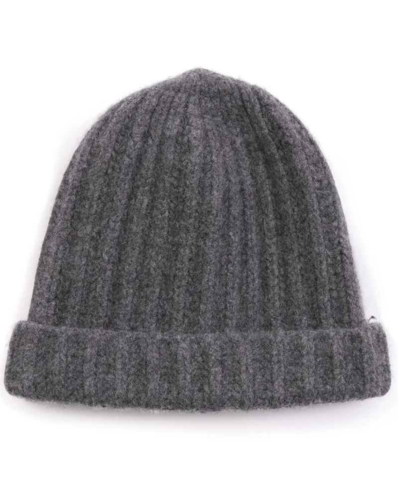 Maison Margiela Beanie mit Ziernähten - Grau Grau
