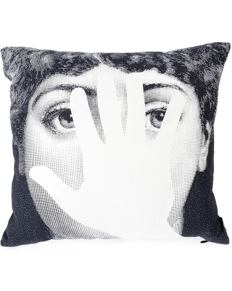 Fornasetti Mano photograph-print cushion Weiß