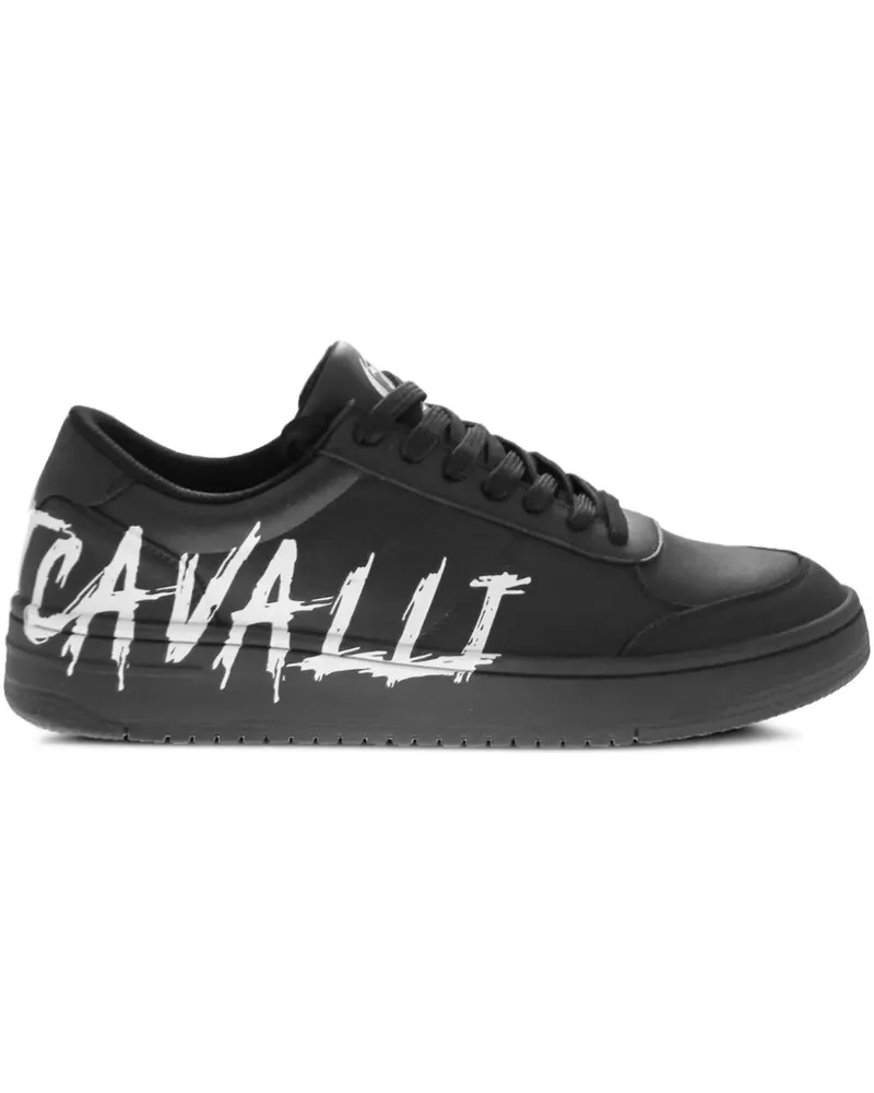 Just Cavalli Sneakers mit Logo-Print - Schwarz Schwarz