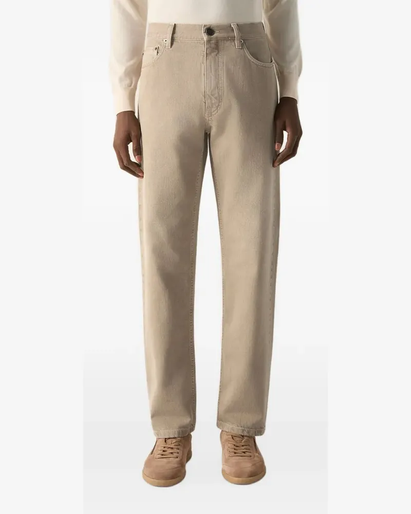 Ermenegildo Zegna Roccia-Hose aus Baumwolle - Nude Nude