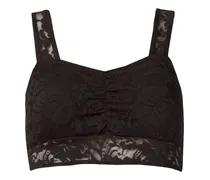 T-Shirt-BH mit Spitze - Schwarz