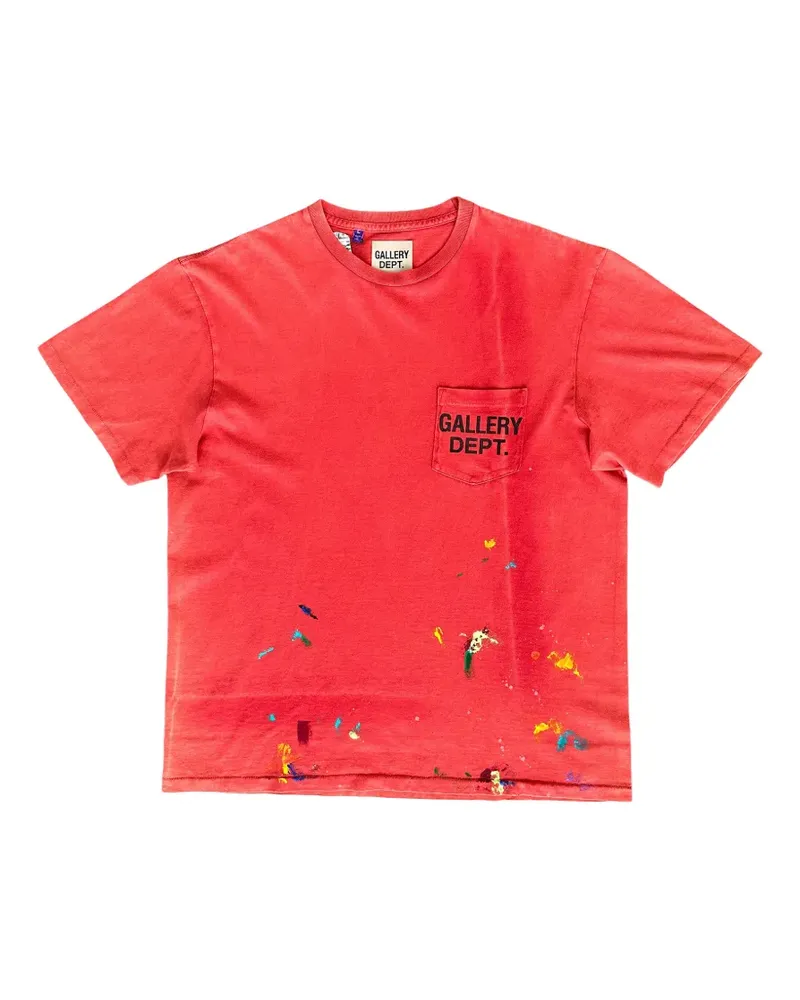GALLERY DEPT. T-Shirt mit Farbklecks-Print - Rot Rot