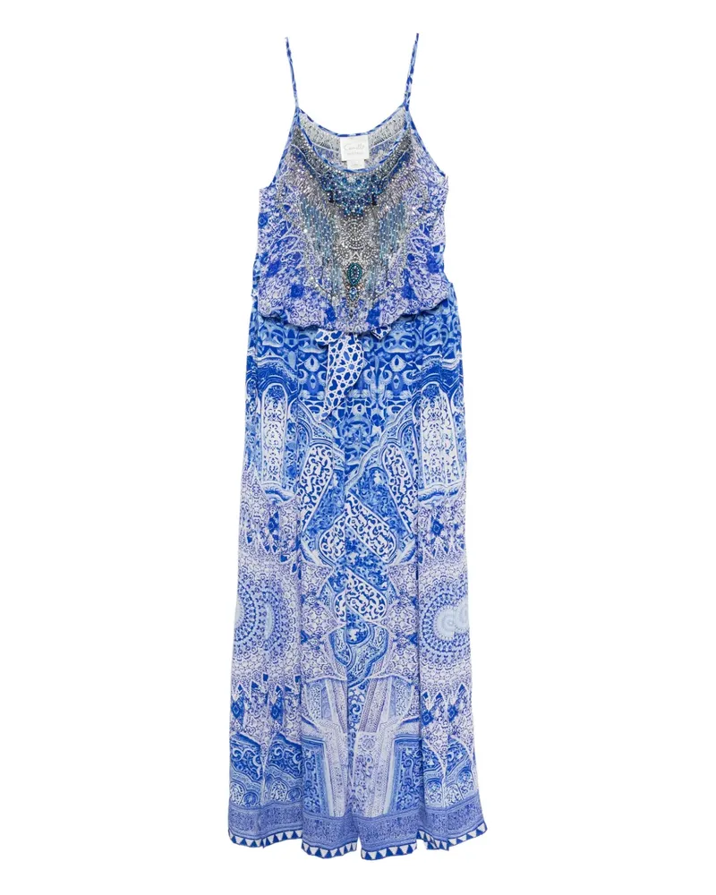 Camilla Jumpsuit mit grafischem Print - Blau Blau