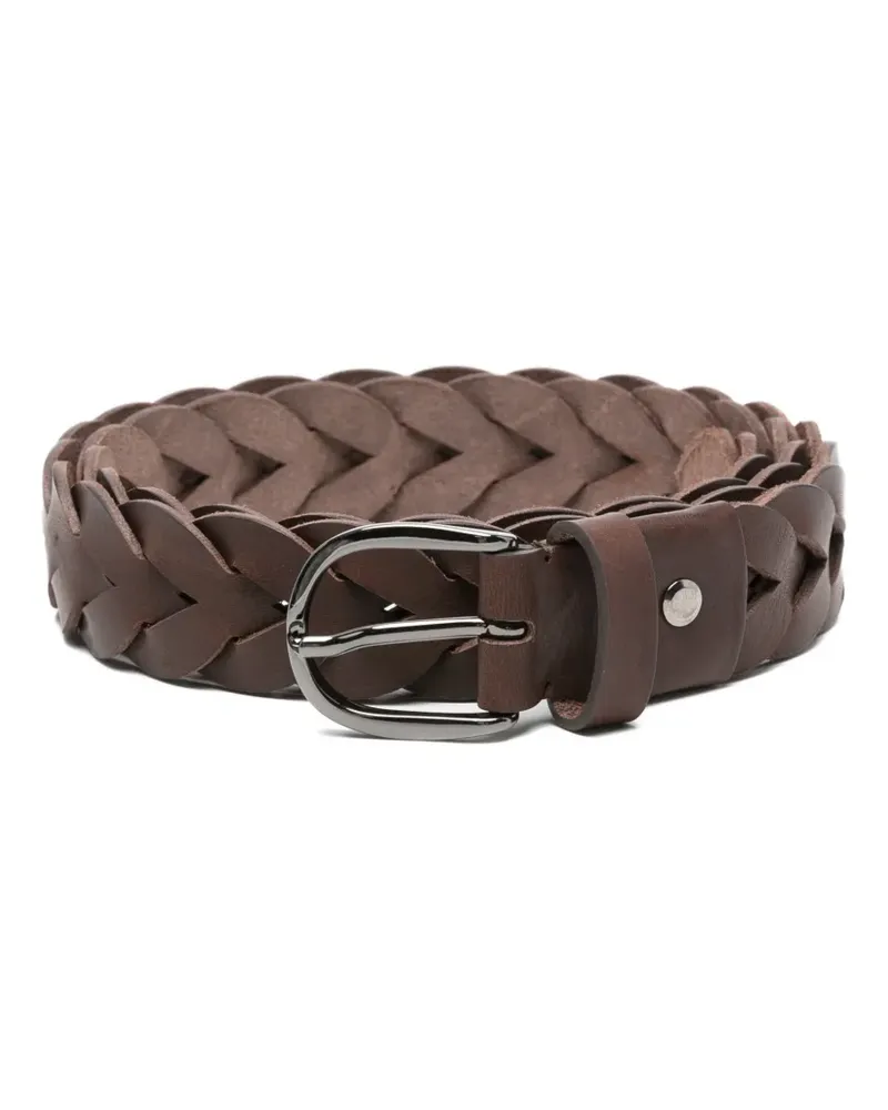 Antonelli Firenze Wallace braided leather belt - Braun Braun