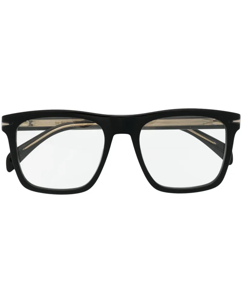 EYEWEAR by DAVID BECKHAM Sonnenbrille mit eckigem Gestell - Schwarz Schwarz