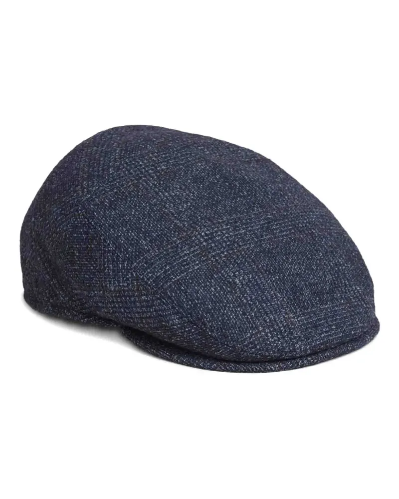 Borsalino patterned straw hat - Blau Blau