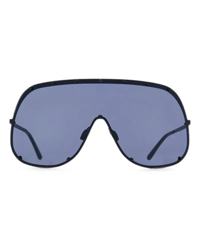 Rick Owens Sonnenbrille mit Nieten - Schwarz Schwarz