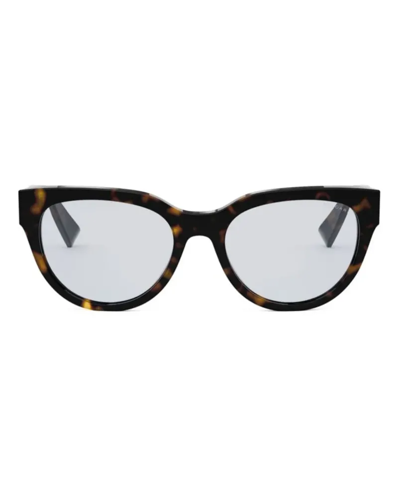 Bulgari Cat-Eye-Brille - Braun Braun