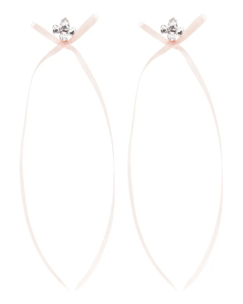 Simone Rocha Ohrringe mit Kristallen - Rosa Rosa