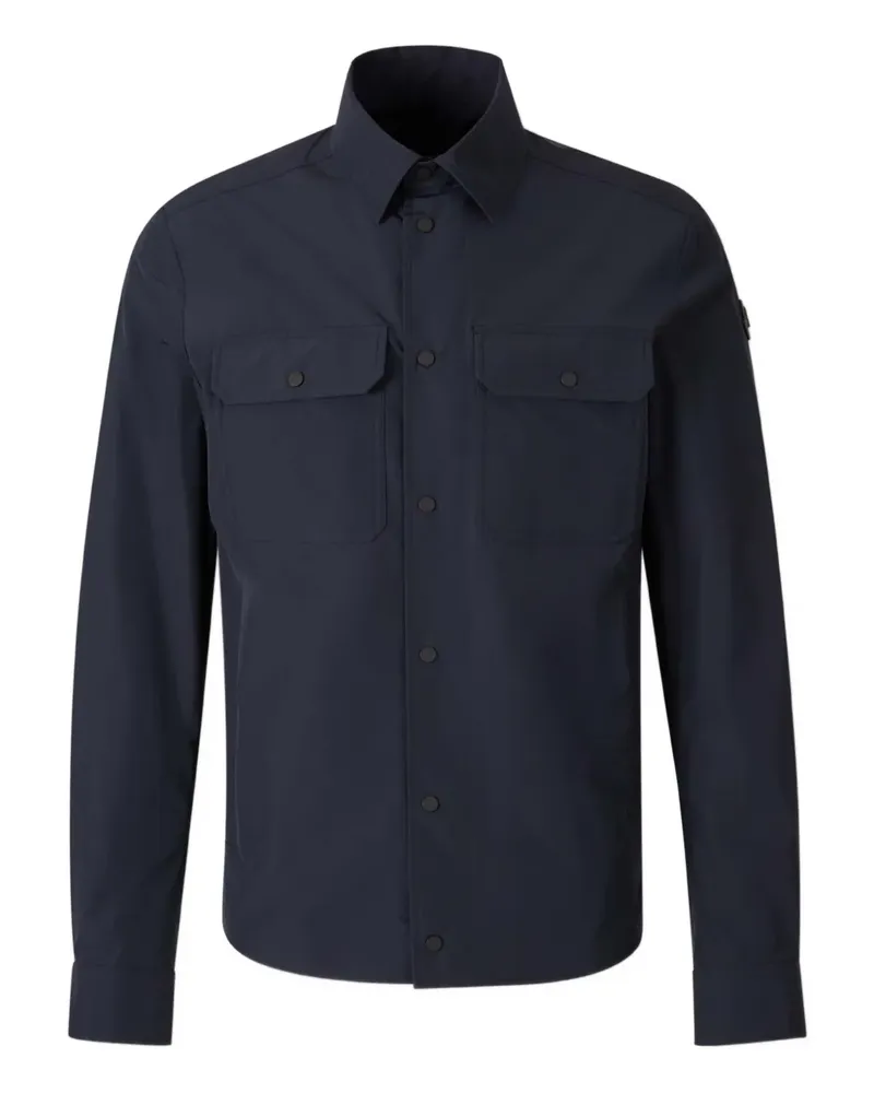 Moncler Hemdjacke mit Klappentasche - Blau Blau