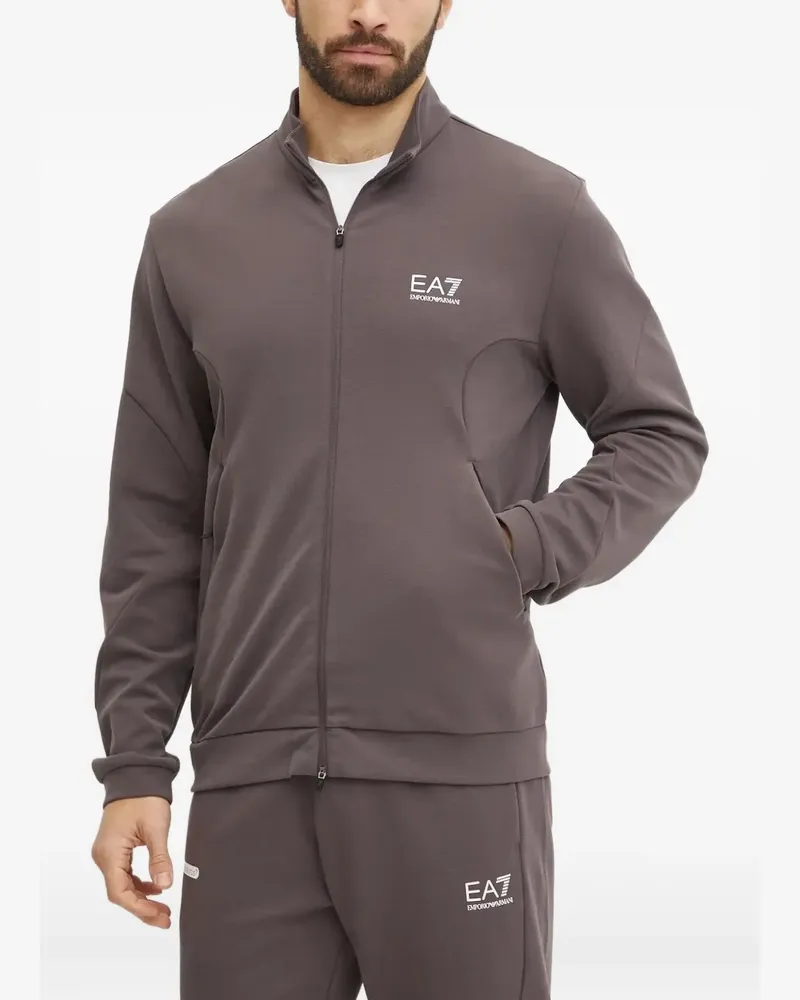 EA7 Jogginganzug mit Logo-Print - Braun Braun