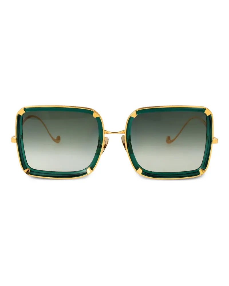 Anna-Karin Karlsson White Moon Sonnenbrille mit eckigem Gestell - Gold Gold