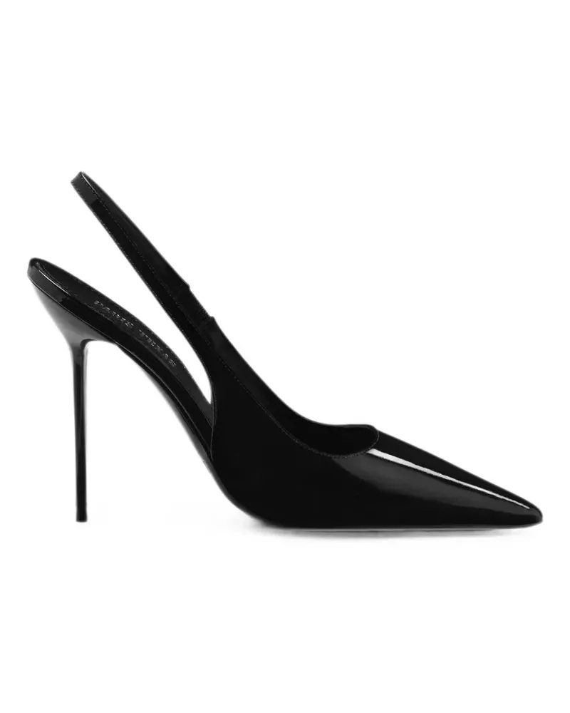 Paris Texas Lidia slingback pumps - Schwarz Schwarz