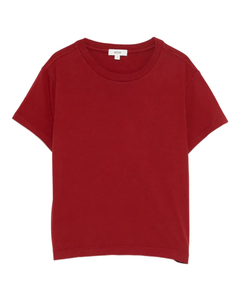 AGOLDE Adine crew-neck T-shirt - Rot Rot