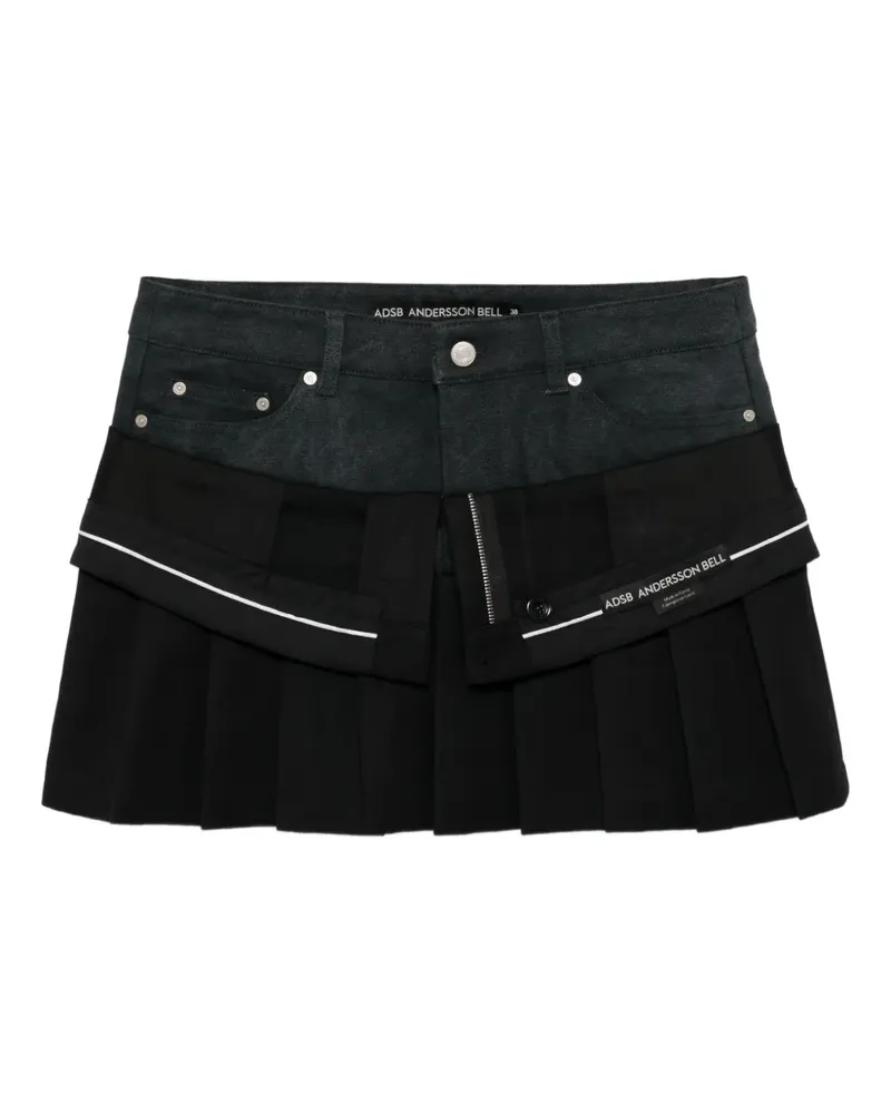 Andersson Bell patchwork skirt - Schwarz Schwarz