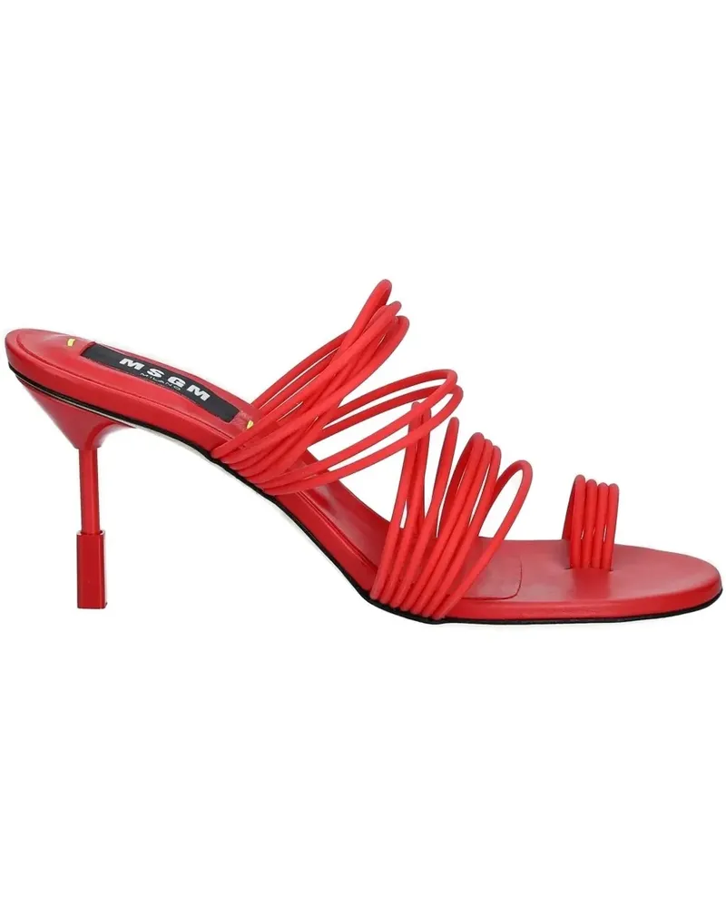 MSGM Sandalen mit mehreren Riemen - Rot Rot
