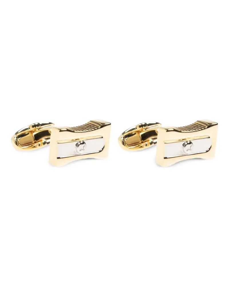 Paul Smith pencil-sharpener cufflinks - Gold Gold