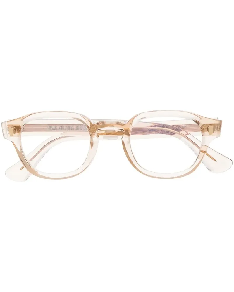 Cutler and Gross Brille mit rundem Gestell - Nude Nude