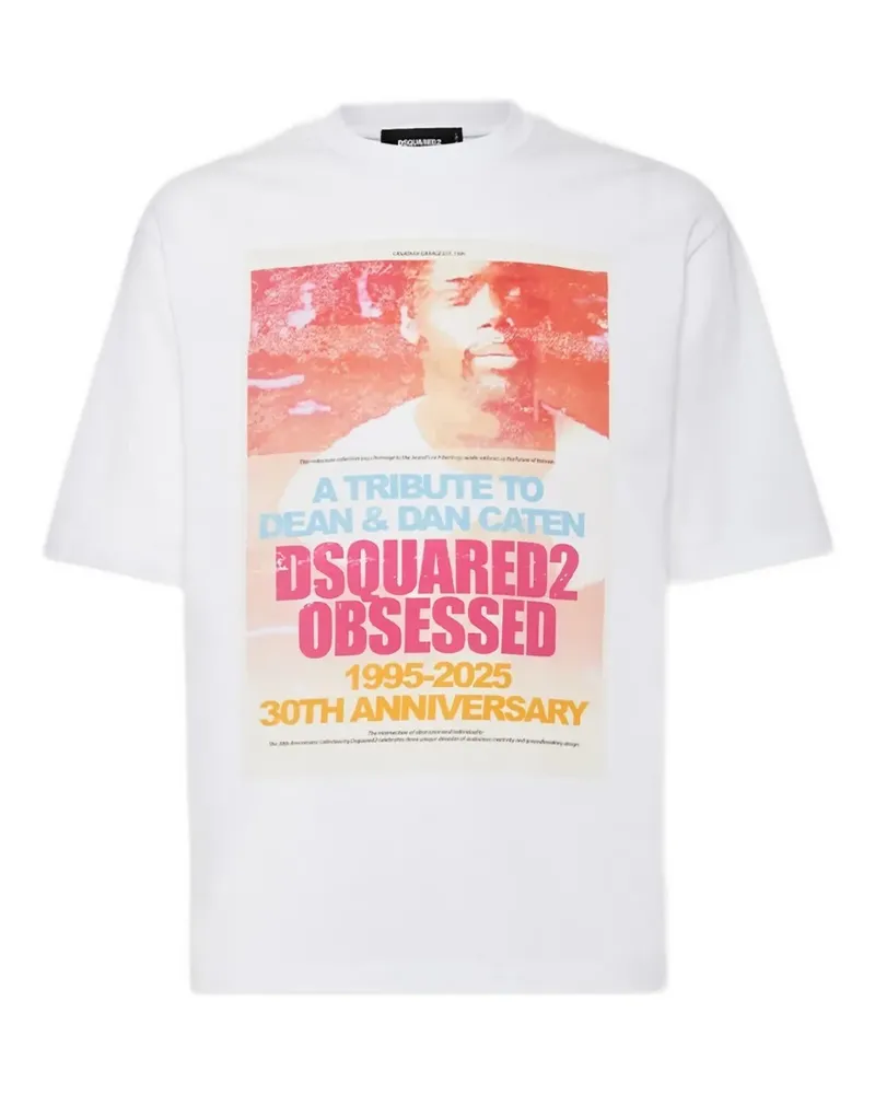 Dsquared2 T-Shirt mit grafischem Print - Weiß Weiß