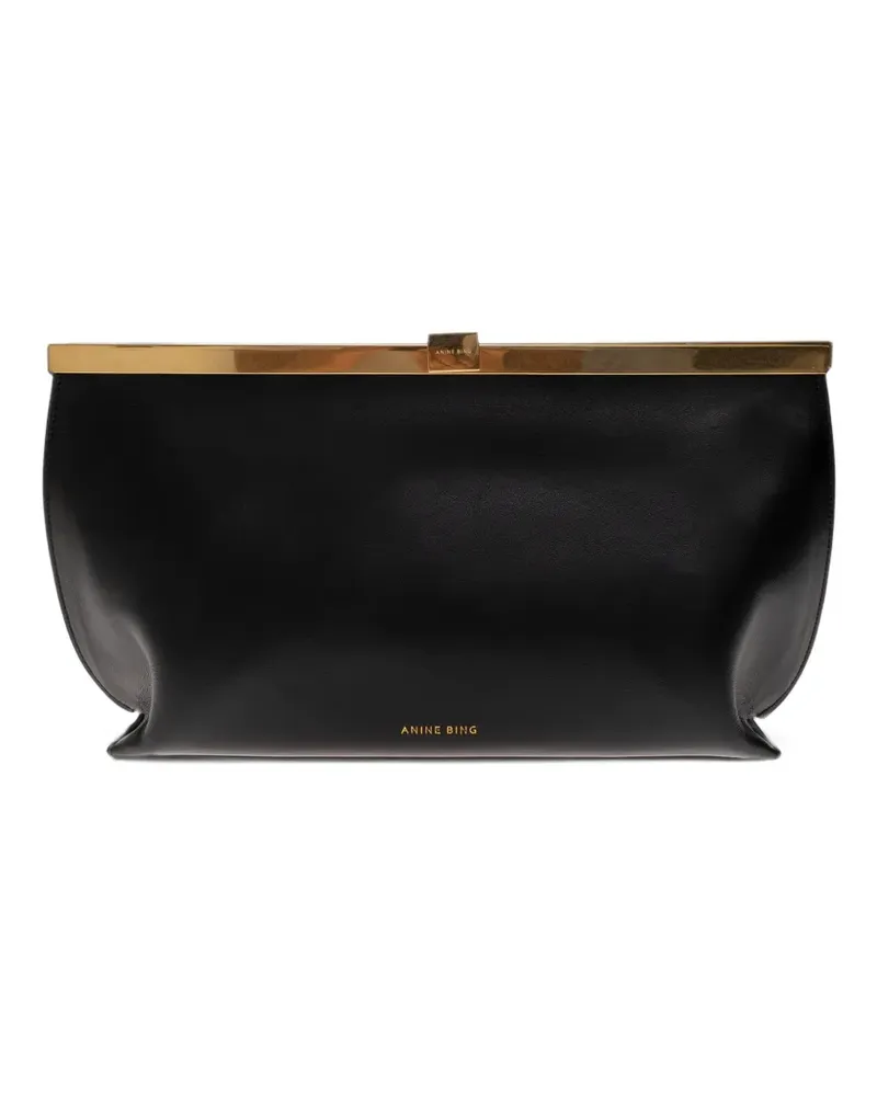Anine Bing Anine leather clutch bag - Schwarz Schwarz