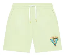 graphic-print shorts - Grün