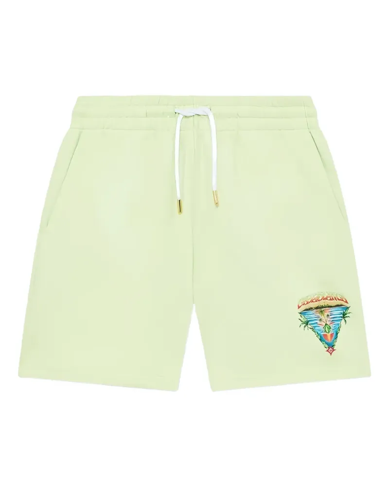 Casablanca Paris graphic-print shorts - Grün Grün