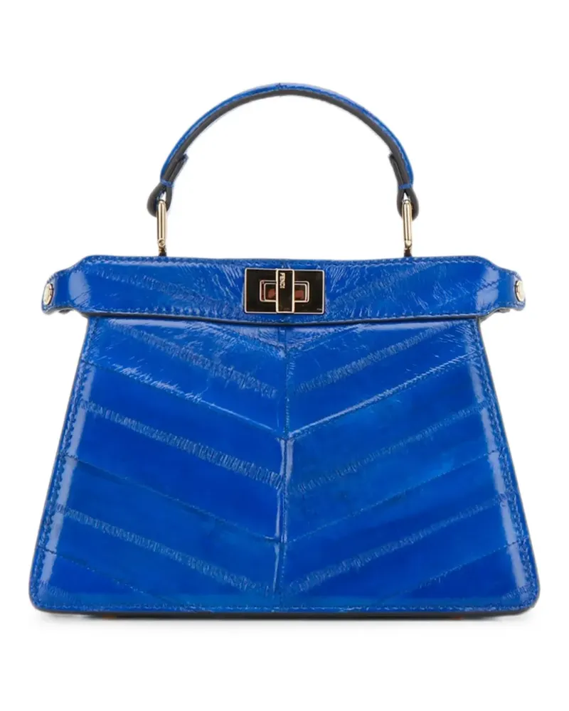 Fendi Peekaboo ISeeU Schultertasche - Blau Blau