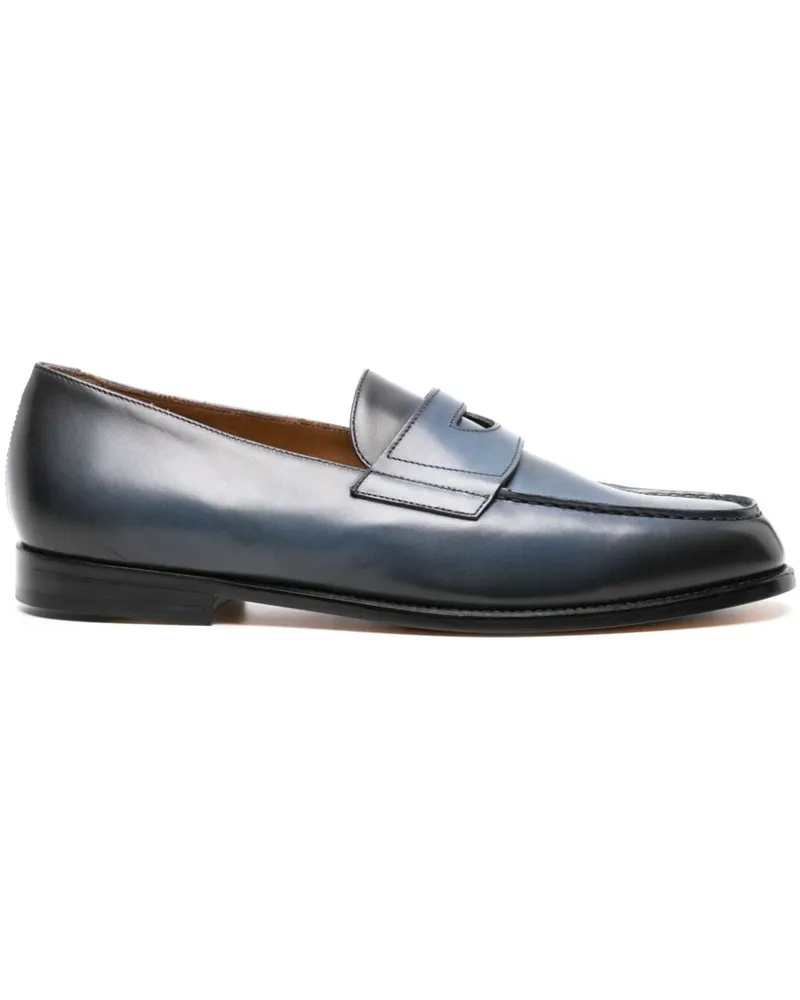 Doucal´s Penny-Loafer aus Leder - Blau Blau