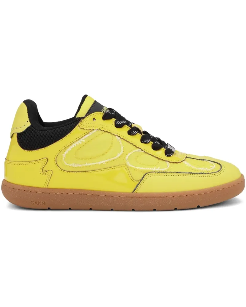 Ganni Sneakers mit Einsätzen - Gelb Gelb