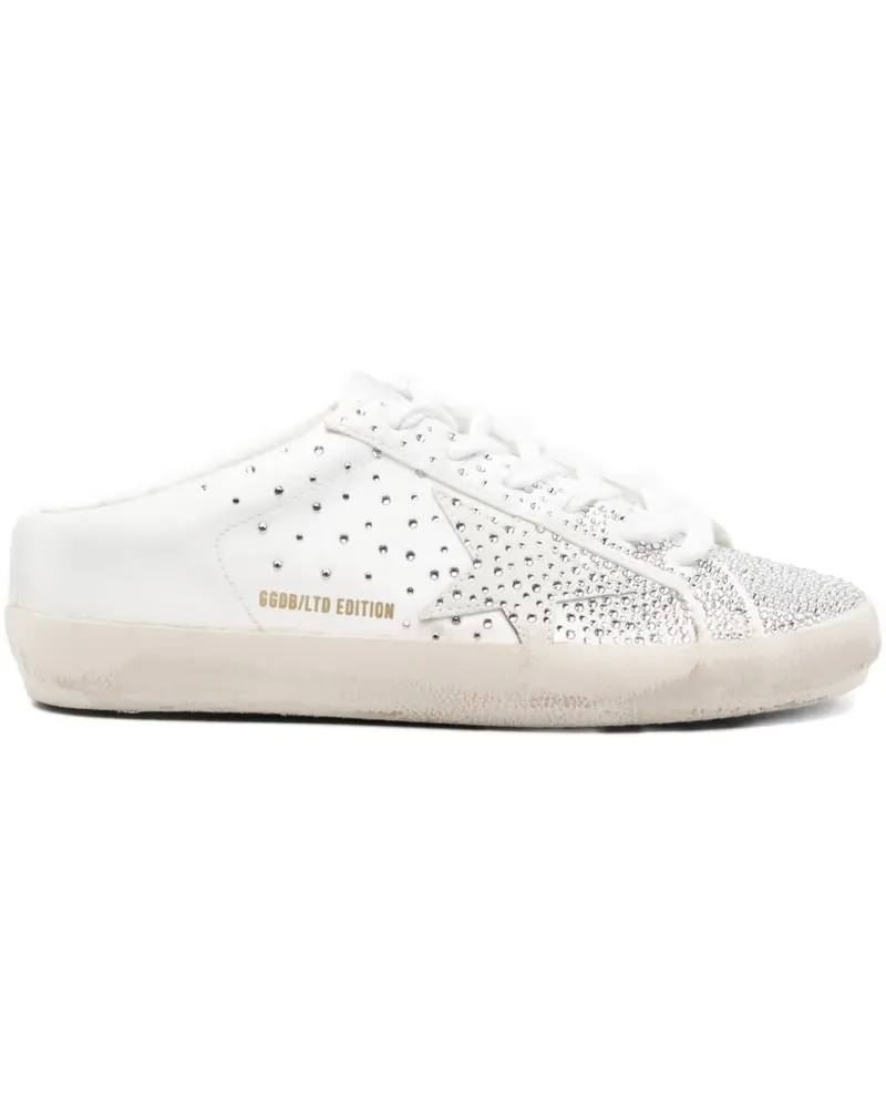 Golden Goose Superstar Sneakers mit Kristallen - Weiß Weiß