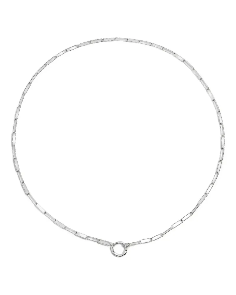 Monica Vinader Strukturierte Capture Alta Halskette - Silber Silber