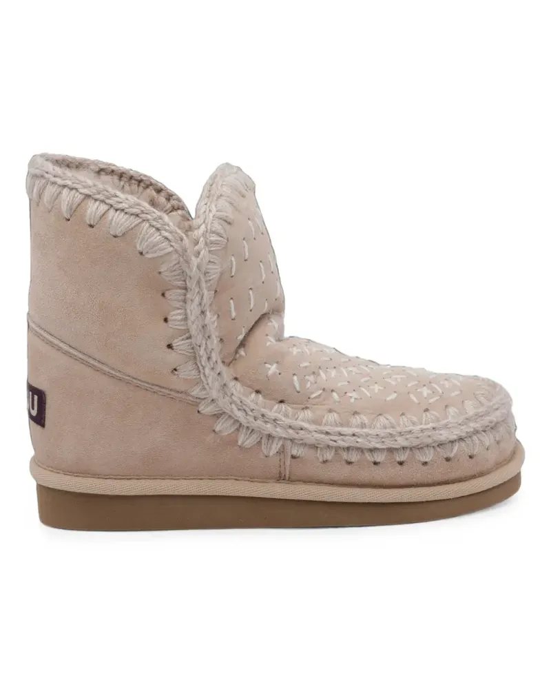 Mou Eskimo 18 Sashiko Stiefeletten - Nude Nude