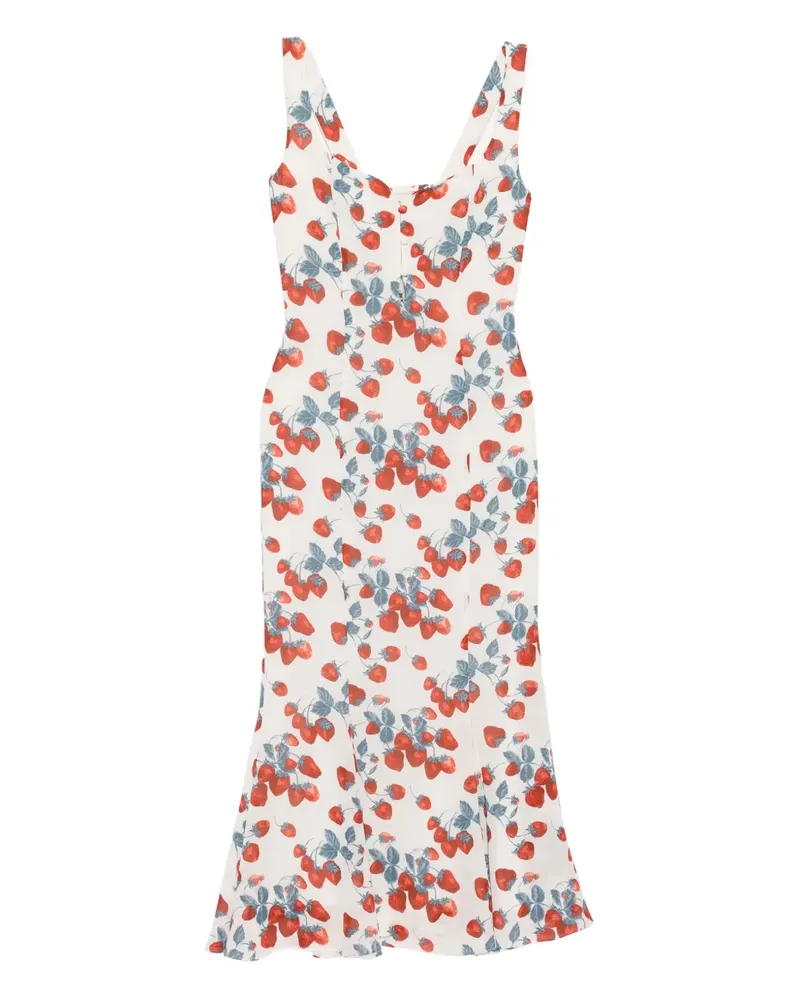 Reformation Laine Kleid - Weiß Weiß