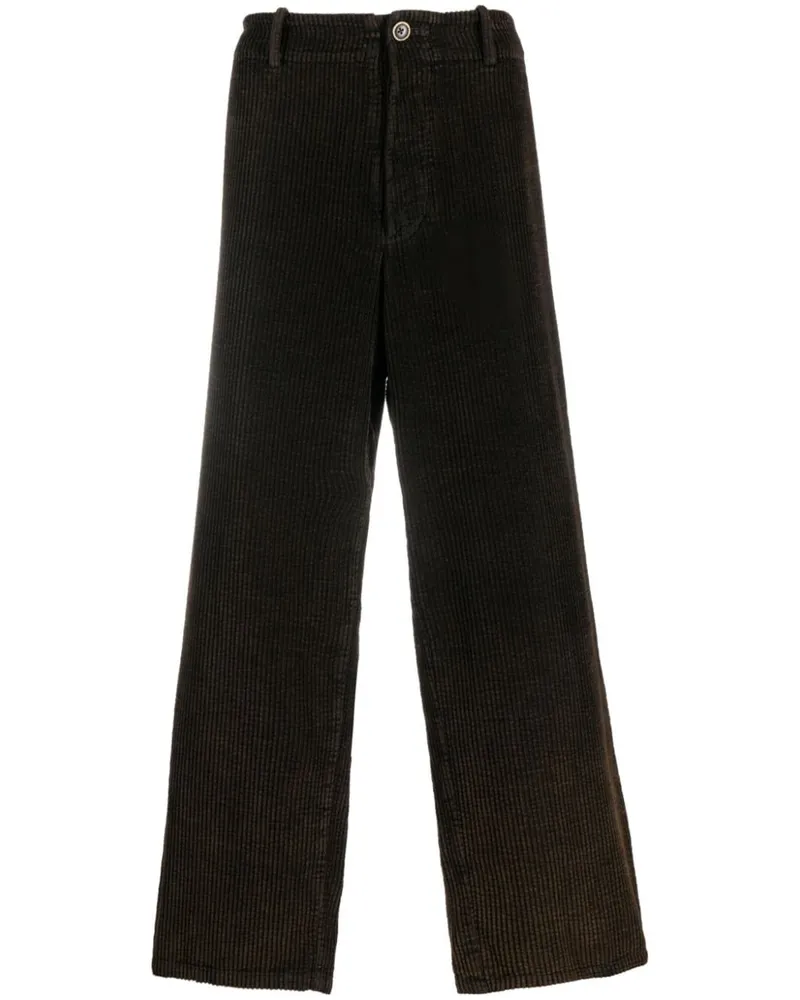 Uma Wang Cordhose mit weitem Bein - Braun Braun