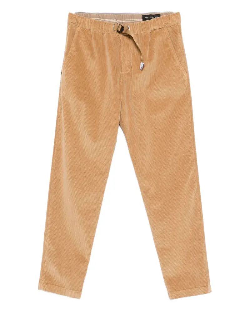 PLAN C Cropped-Cordhose mit Kordelzug - Braun Braun