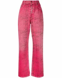 Golden Goose Jeans mit Print Rosa