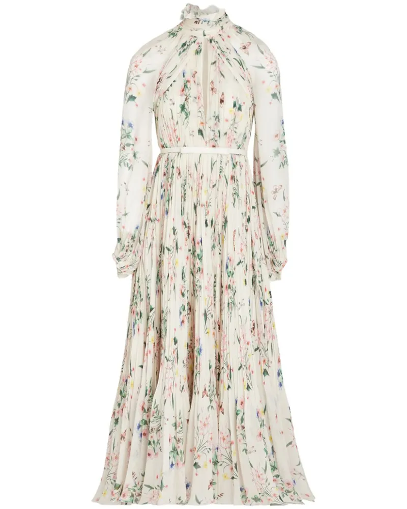 Giambattista Valli Drapiertes Kleid - Weiß Weiß