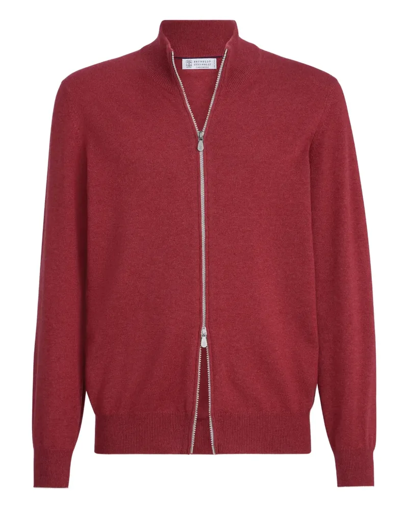 Brunello Cucinelli Cardigan aus Kaschmir mit Rollkragen - Rot Rot