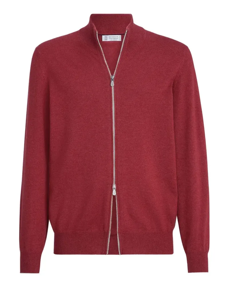Brunello Cucinelli Cardigan aus Kaschmir mit Rollkragen - Rot Rot