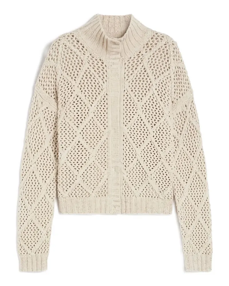 Max Mara Ghinea Cardigan mit Stehkragen - Nude Nude