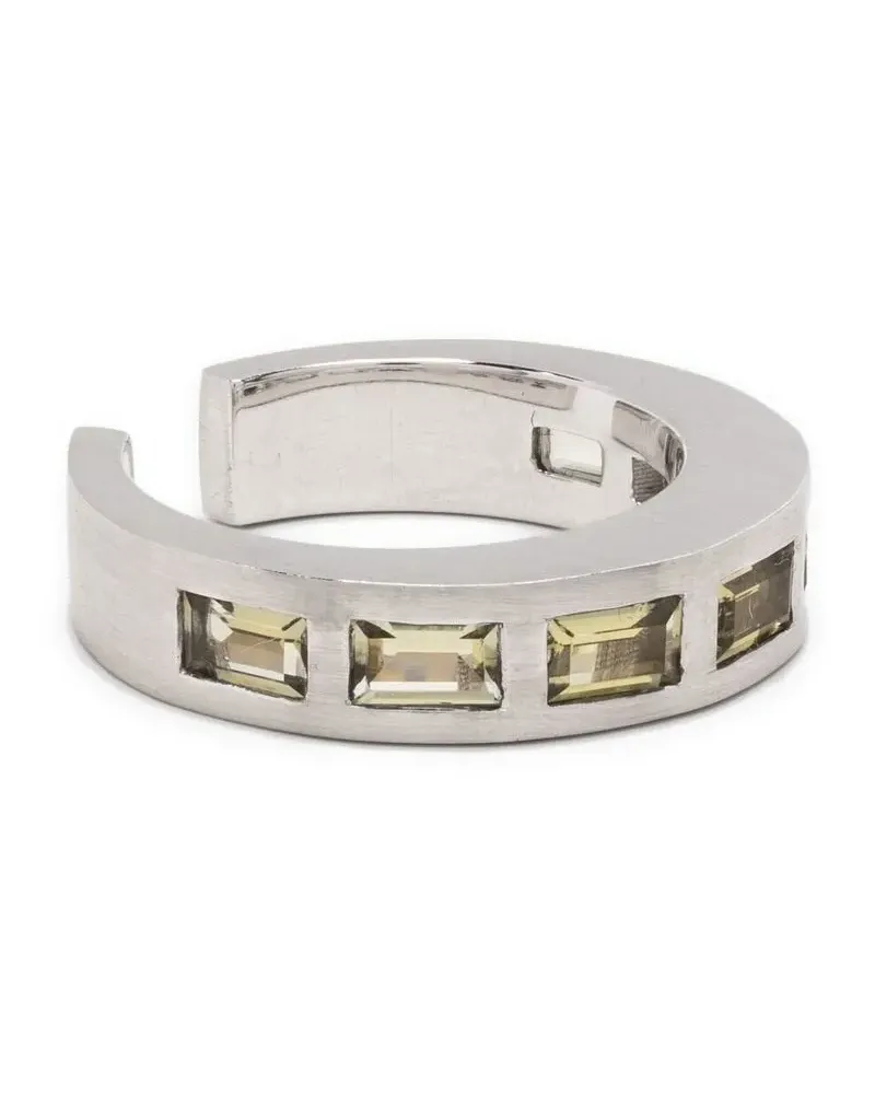Tom Wood Ring mit Schmucksteinen - Silber Silber