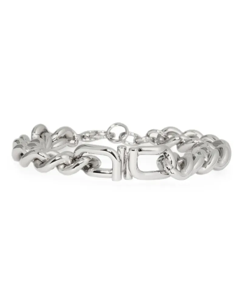 Ferragamo Gancini chain bracelet - Silber Silber