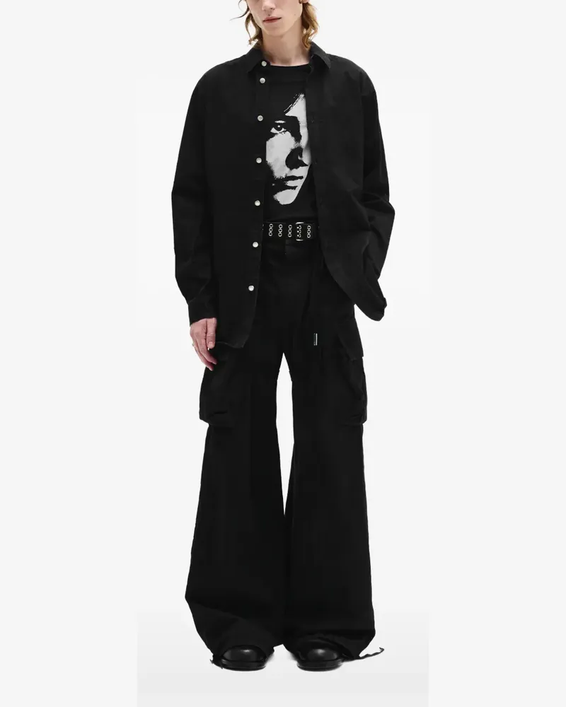 Ann Demeulemeester Benard Hemd - Schwarz Schwarz